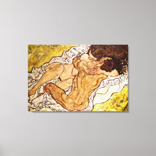 1917年の抱擁 キャンバスプリント (正面)