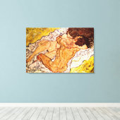 1917年の抱擁 キャンバスプリント (インサイチュ (ウッドフロア))