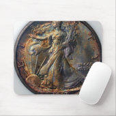 1917年の歩く自由の半ドル マウスパッド (マウス)