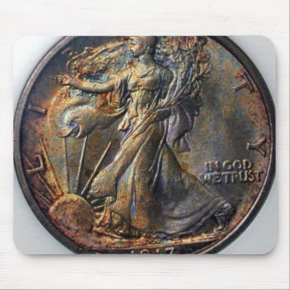 1917年の歩く自由の半ドル マウスパッド