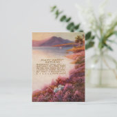 1917年の湖水地方のヴィンテージ誕生日 ポストカード (スタンド正面)