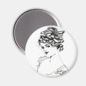 1917年ラッセルL.スヴィガルトアールヌーボーレディーマグネット マグネット (正面/裏面)