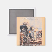 1917年動物病院フランスの車輪 マグネット (正面/裏面)