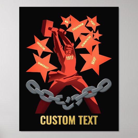 1917年10月ポスター 箔ポスター (正面)