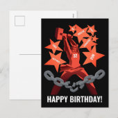 1917年10月誕生日カード シーズンポストカード (正面/裏面)