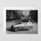 1917年3月27日：装甲車両隊 ポストカード (正面/裏面)