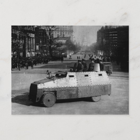 1917年3月27日：装甲車両隊 ポストカード (正面)