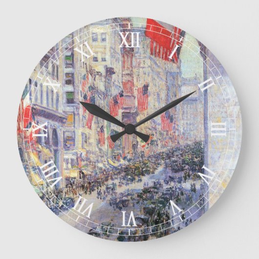 1917年5月34通りからHasssamによってAvenueを上る ラージ壁時計 (正面)