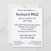 『1917年5月、アリエの日』(1917ねん5月、アリエのひ)、チャイルド・ハッサム画、ヴィンテージ 招待状 (裏面)