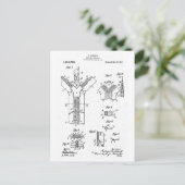 1917年「分離可能なファスナー」ジッパー特許 ポストカード (スタンド正面)