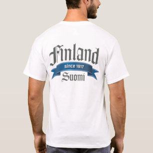 1917背部以来のフィンランド Tシャツ