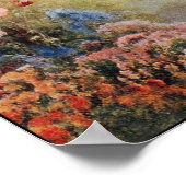 1917 Vintage Floral Birthday Greeting  ポスター (角)