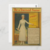 1917 WWIポスターは訓練されたナース ポストカード (正面/裏面)