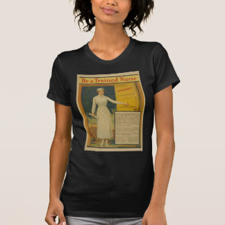 1917 WWI Poster Be A Trainingナースプリント Tシャツ
