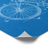 1918チェーンレス自転車デザイン特許プリント ポスター (角)