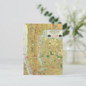 1918ニューヨーク中央鉄道地図 ポストカード (スタンド正面)