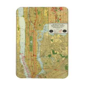 1918ニューヨーク中央鉄道地図 マグネット