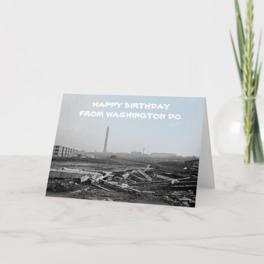 1918ワシントンDCデブリフィールドリンカーン記念物 カード (正面)