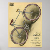 1918ヴィンテージパスファインダー自転車広告アートポスター ポスター (正面)