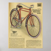 1918ヴィンテージパスファインダー自転車広告アートポスター ポスター (正面)