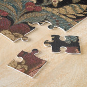 1918ヴィンテージリッチフローラタペストリーBrocadeダマスク ジグソーパズル (側面)