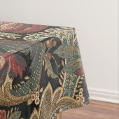 1918ヴィンテージリッチフローラタペストリーBrocadeダマスク テーブルクロス (インサイチュ)