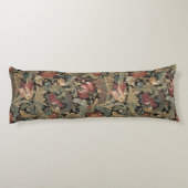 1918ヴィンテージリッチフローラタペストリーBrocadeダマスク ボディピロー (裏面)