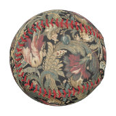 1918ヴィンテージリッチフローラタペストリーBrocadeダマスク 野球ボール (正面左)