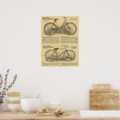 1918ヴィンテージレンジャー自転車広告アートポスター ポスター (キッチン)