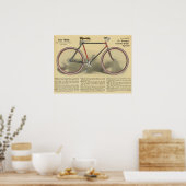 1918ヴィンテージレンジャー自転車広告アートポスター ポスター (キッチン)