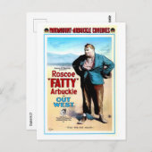 1918年の映画アウトウェスト ポストカード (正面/裏面)