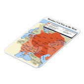 1918年ロシアのから1920年までの内戦の地図 マグネット (左側)