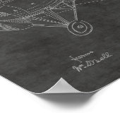 1918年二機飛行機特許スケッチプリント ポスター (角)