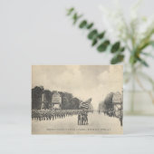 1918年7月4日、パリのアメリカ軍 ポストカード (スタンド正面)