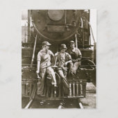 1918年 第一次世界大戦 女性機関整備士 ポストカード (正面)