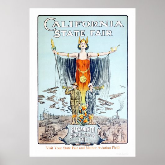 1918 California State Fair ポスター (正面)