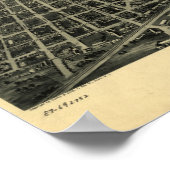 1918 Tulsa, OK Bird's-eye viewパノラママップ ポスター (角)