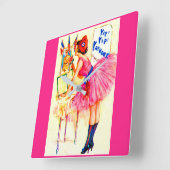 1918 Yip Yaphankプレイビルカバー スクエア壁時計 (傾斜)