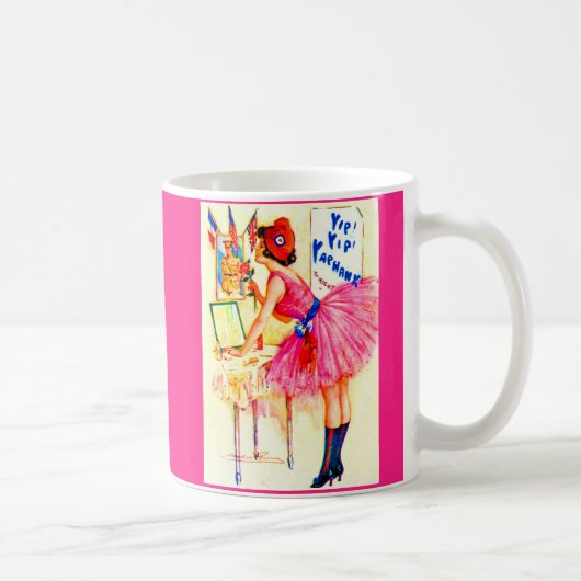 1918 Yip Yip Yaphank playbillカバープリント コーヒーマグカップ (右)