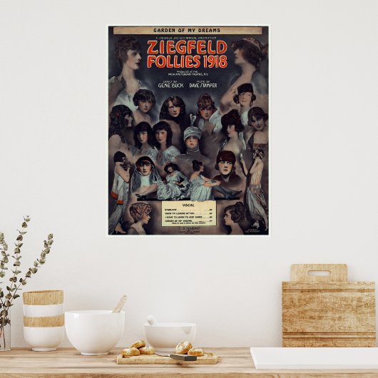 1918 ZIEGFELD FOLLIES ポスター (キッチン)