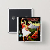 1919の穂先はコロラド州ポスターを最高にします 缶バッジ (正面&裏面)