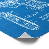 1919ハンドガン特許美術スケッチプリント ポスター (角)