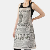 1919パリファッション:アンティーク新聞ページ エプロン (インサイチュ)