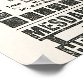 1919パリファッション:アンティーク新聞ページ ポスター (角)