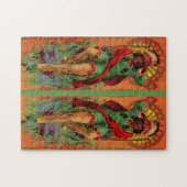 1919先住民アメリカインディアンイラストレーション ジグソーパズル (横)