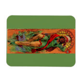 1919先住民アメリカインディアンイラストレーション マグネット (横)