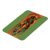 1919先住民アメリカインディアンイラストレーション マグネット (左側)