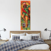 1919年のネイティブアメリカンイラスト キャンバスプリント (インサイチュ (寝室))