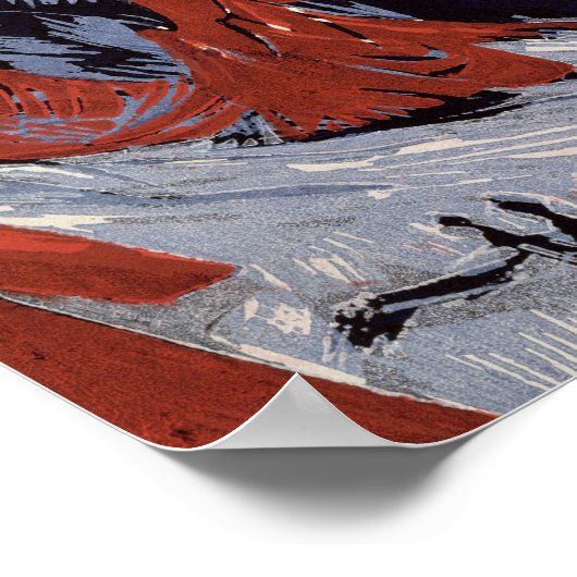 1919年の冬の山 ポスター (角)