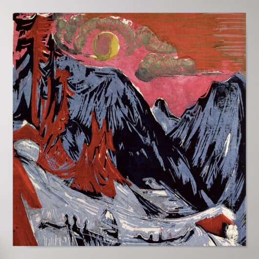 1919年の冬の山 ポスター (正面)